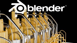 Как создать трубу или провода в Blender?