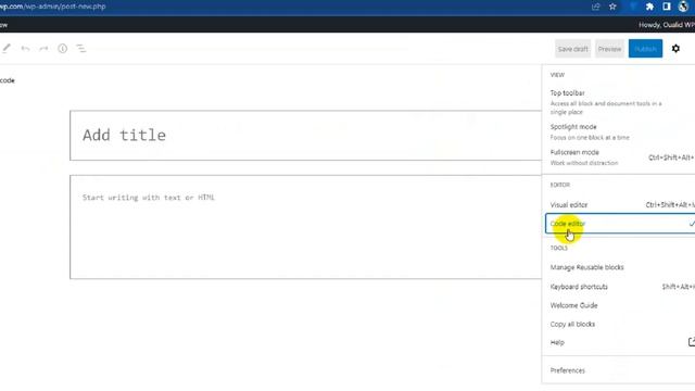 Switch from Visual to Code Editor in WordPress смотреть онлайн