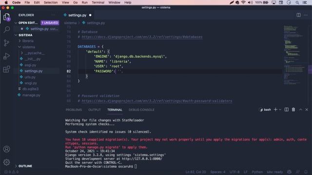 Sitio web con python | CRUD django mysql смотреть онлайн