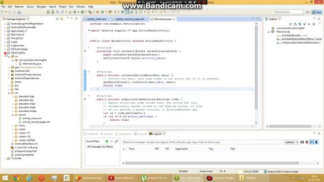 Recovering a Deleted files in Eclipse смотреть онлайн