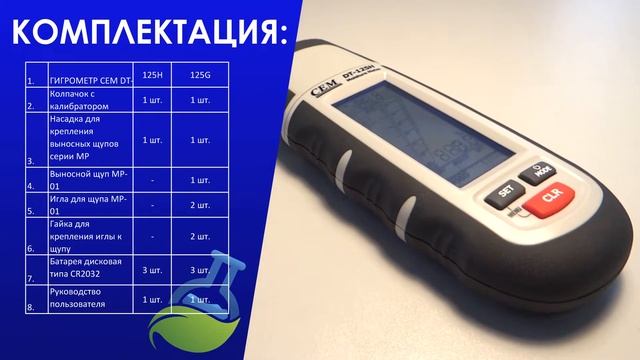 ГИГРОМЕТР CEM DT-125H, CEM DT-125G смотреть онлайн