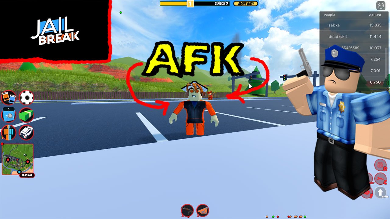 Roblox JailBreak топ 3 мест для AFK