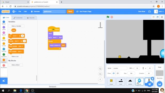 How to make platformer on scratch Part 4 смотреть онлайн