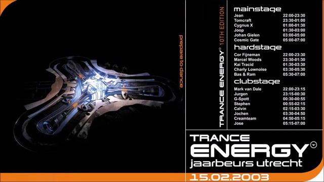 Cosmic Gate - Trance Energy, 15-02-2003 (Jaarbeurs, Utrecht) смотреть онлайн