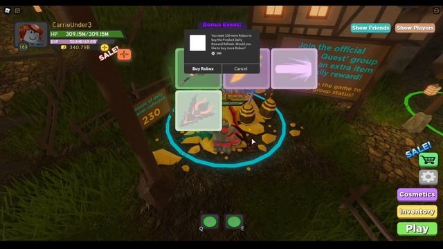 1000 Volcanic Chambers Daily Reward Items During Bonus Event. Legendary? ROBLOX | DUNGEON QUEST смотреть онлайн