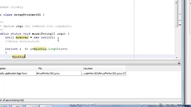 Simple Array Example смотреть онлайн