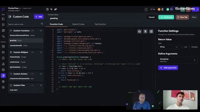 Implement Custom Functions, Widgets & Actions in FlutterFlow смотреть онлайн