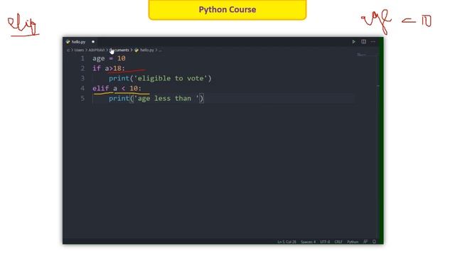 Python Course Part 3 | Elif Statement | ABIPRAVI?????????? смотреть онлайн