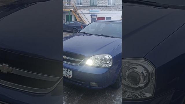 Шевроле лачетти, установка би лэд линз в фары и установка ДХО с поворотниками смотреть онлайн