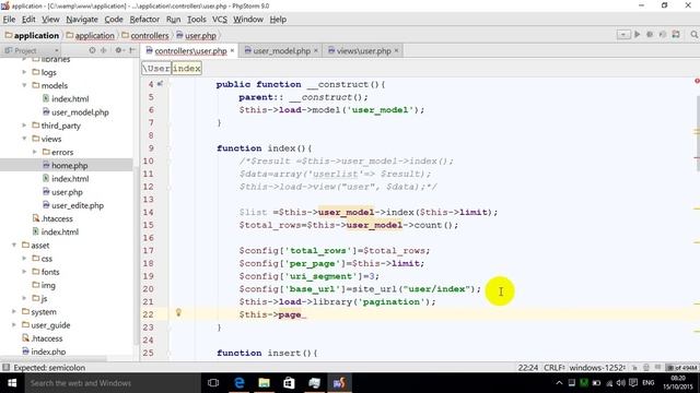 codeigniter 3 pagination lesson 14 смотреть онлайн