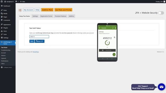 How to set up miniOrange Authenticator as a 2nd factor using miniOrange 2FA plugin? смотреть онлайн