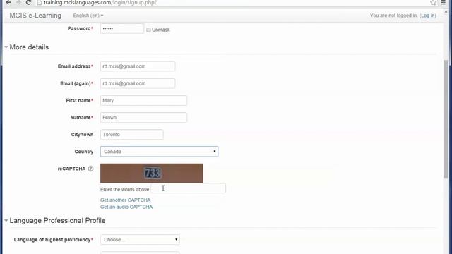 How to create an account on MCIS e-Learning website смотреть онлайн