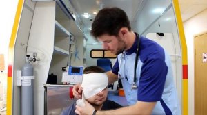 Десмургия. Повязка на один глаз