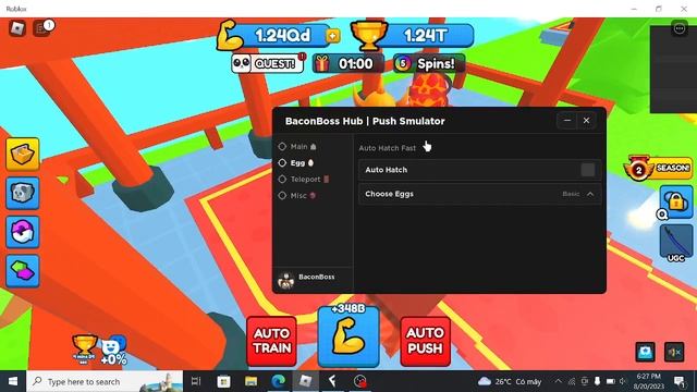 [FREE UGC] PUSH SIMULATOR ? OP SCRIPT (UPDATE SCRIPT + NEW UGC) смотреть онлайн