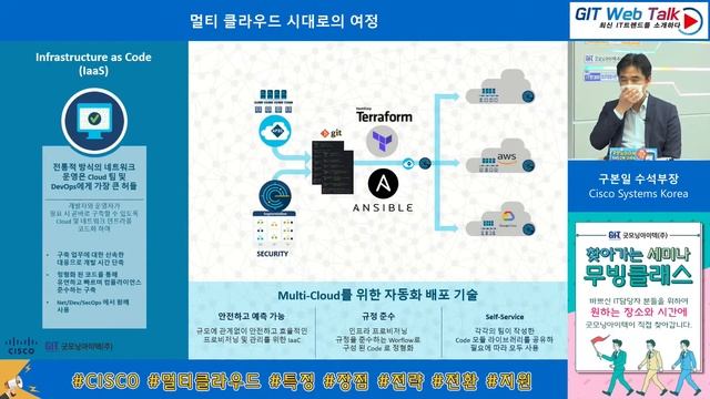 [제44회 GIT Web Talk(토크아이티_CISCO)] 멀티 클라우드 시대로의 여정 смотреть онлайн