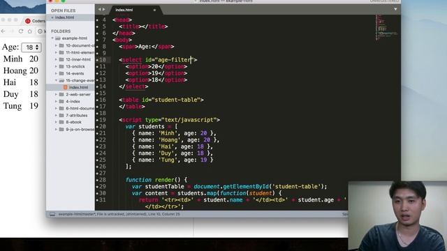 Bài 15 - "change" event смотреть онлайн