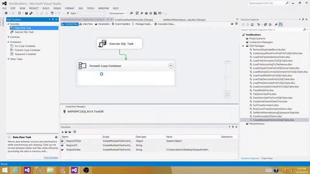 SSIS Tutorial Part 29-How to Create Multiple Files from a SQL Server Table in SSIS Package смотреть онлайн