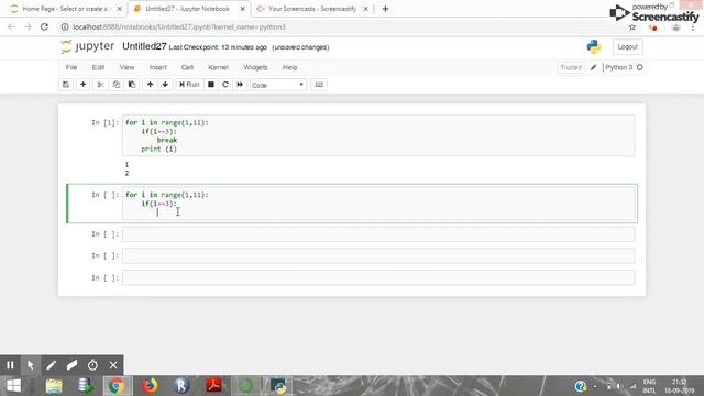 Python Break, Continue, Pass statements смотреть онлайн