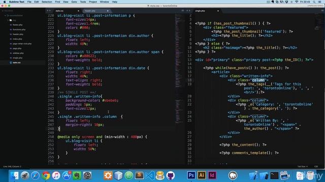 155 Styling our single php file with CSS смотреть онлайн