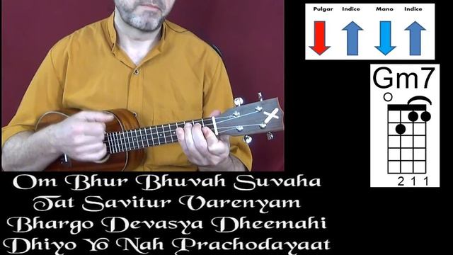 GAYATRI Mantra - Ukelele Tutorial - Cómo tocar - How to play смотреть онлайн