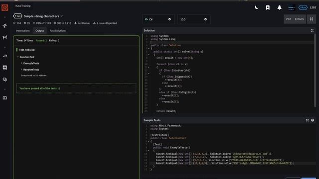 Code Wars C# 7 kyu: Simple String Characters смотреть онлайн
