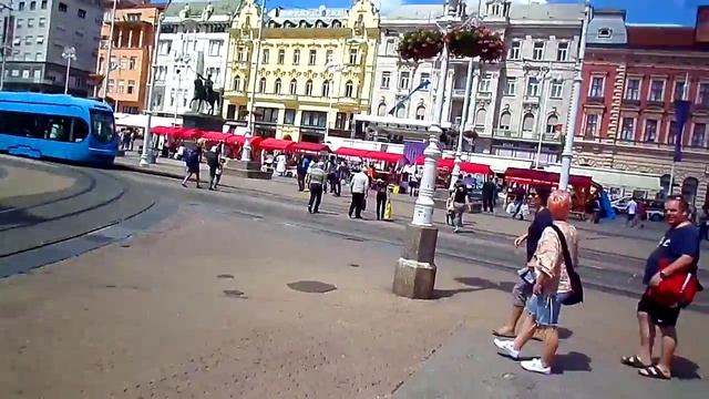 Путешествие по Европе. Прогулка по центру Загреба. ХОРВАТИЯ смотреть онлайн