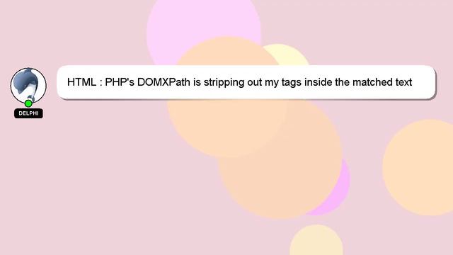 HTML : PHP's DOMXPath is stripping out my tags inside the matched text смотреть онлайн