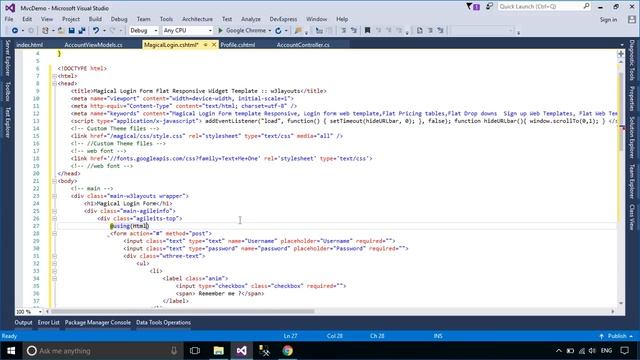 ASP.NET MVC #26 - Creating Magical Login Page | FoxLearn смотреть онлайн