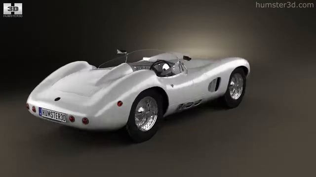 Aston Martin DBR1 1957 by 3D model store Humster3D.com смотреть онлайн