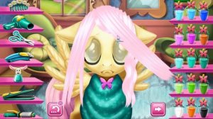 ПОНИ ИГРЫ. ФЛАТТЕРШАЙ НЕДОВОЛЬНА НОВОЙ ПРИЧЕСКОЙ. My little pony мультик игра