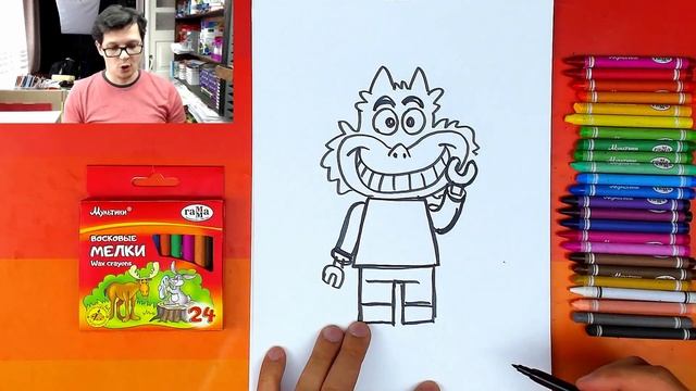 Чеширский Кот - как нарисовать фигурку ЛЕГО с РыбаКит смотреть онлайн