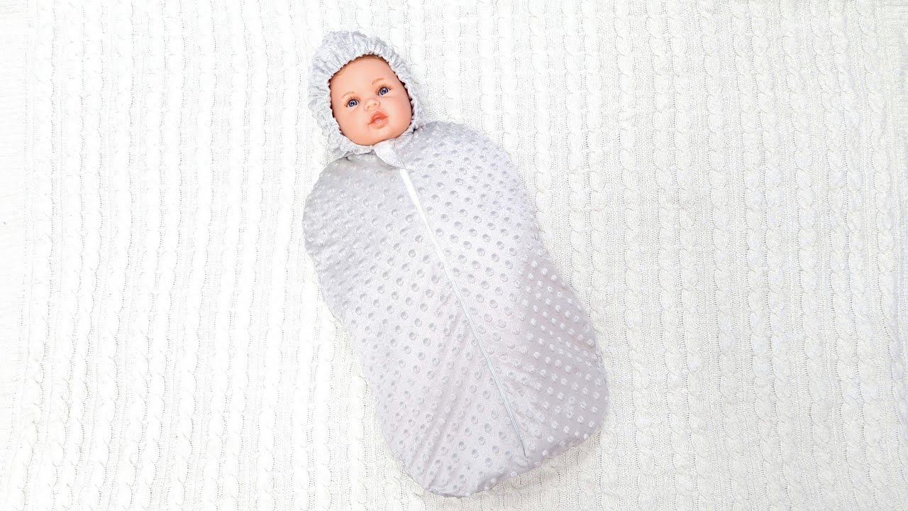 Как сшить утепленный кокон с капюшоном своими руками + выкройка смотреть онлайн