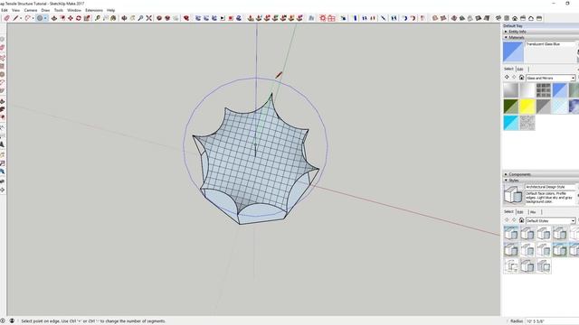 Creating an Organic Shade Structure with Soap Skin - SketchUp Plugin Tutorial смотреть онлайн