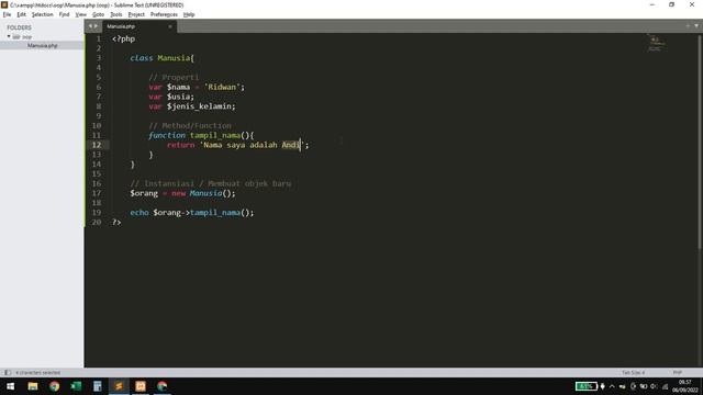 [ OOP-PHP ] Materi-1 (Class, Property, Method/Function, dan Object) смотреть онлайн