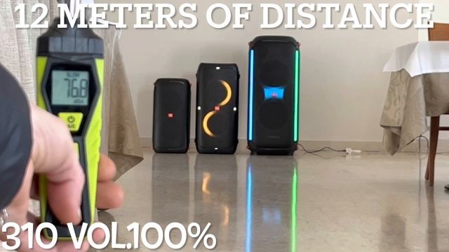JBL Partybox 310 vs Partybox 710 sound test (3 meters & 12 meters of distance) смотреть онлайн