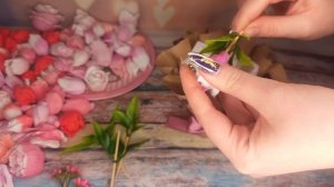 Собираю простые букеты к 8 марта из мыла. Мыльные цветы, Мыловарение, букеты из мыла.mp4