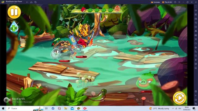 ANGRY BIRDS EPIC. MOD CAVE 33 (BETA PROTOTYPE) BY ME. PIG FACTORY. LEVEL 7. WALKTHROUGH ANGRY BIRDS смотреть онлайн