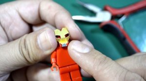 Самодельная Лего- фигурка Железного человека из банки от кока колы