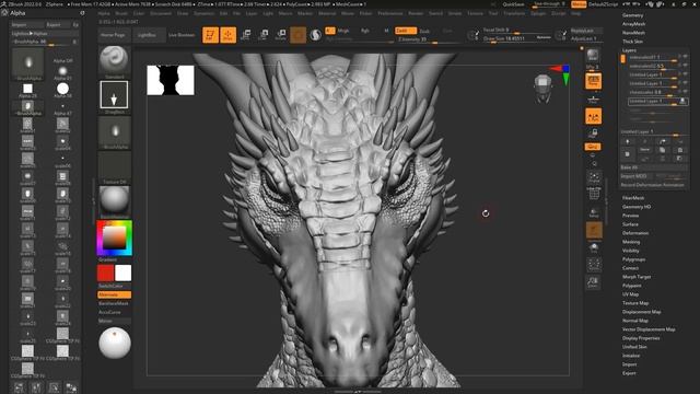 ZBrush to Photoshop Timelapse - 'Dragon' Concept смотреть онлайн