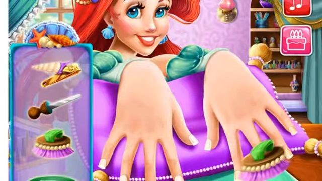 Mermaid Princess Nails Spa Girl Game in pc смотреть онлайн