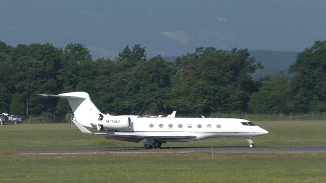 Quantum Aviation Gulfstream G650 Landing At Graz Airport | M-YGLF