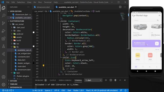 Flutter App UI - Car Rental - Speed Code смотреть онлайн