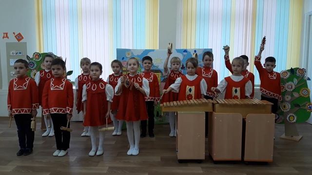 Детский сад 186 "Вазовец" Детский шумовой оркестр "Калинка" смотреть онлайн