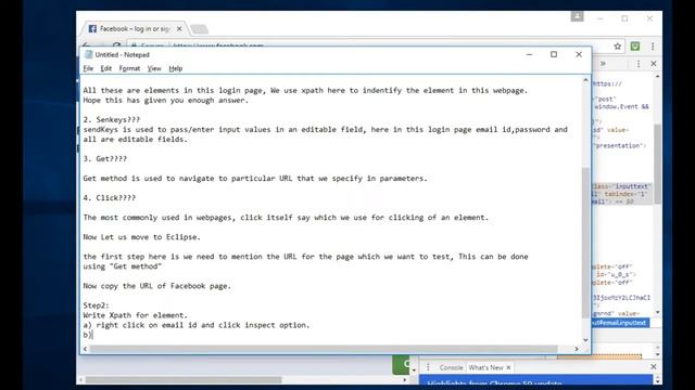 Selenium Program 1: Use of SendKeys and Xpath смотреть онлайн