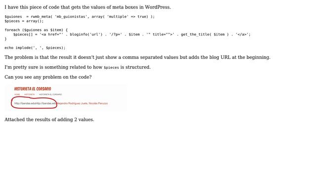 Wordpress: Foreach implode issue смотреть онлайн