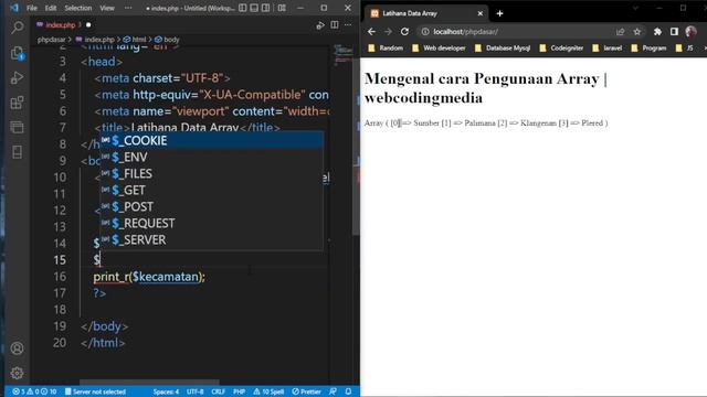 Pengunaan Array di PHP (7) смотреть онлайн