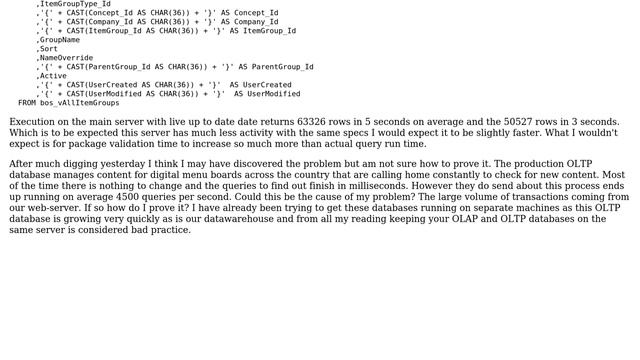 Databases: SSIS Validation slow. OLTP OLAP running on same server (2 Solutions!!) смотреть онлайн