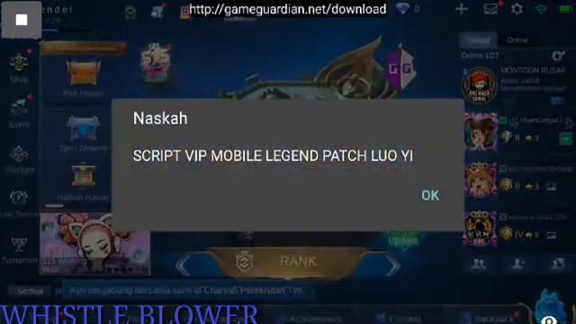 MOBILE LEGEND MENU LUA SCRIPT NO PASSWORD(OPEN SOURCE) смотреть онлайн