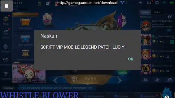 MOBILE LEGEND MENU LUA SCRIPT NO PASSWORD(OPEN SOURCE)