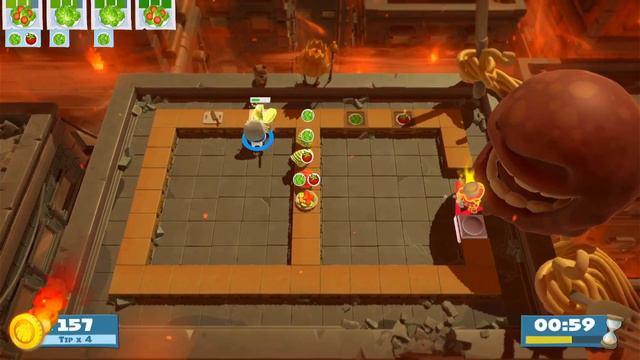 Overcooked! Intro The Apocalypes Two Player 4 Star Nintendo Switch High Score Tutorial & Walkthroug смотреть онлайн